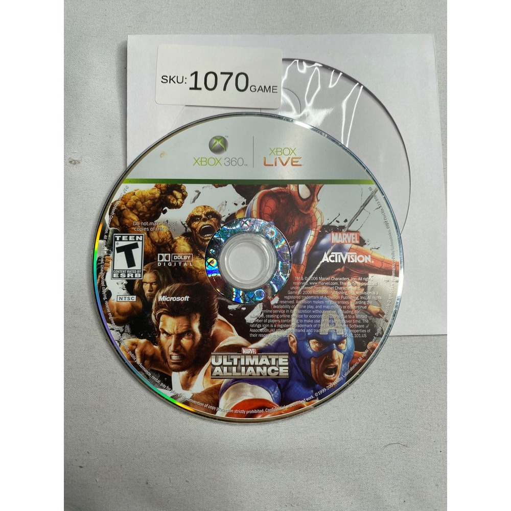Marvel Ultimate Alliance Xbox 360